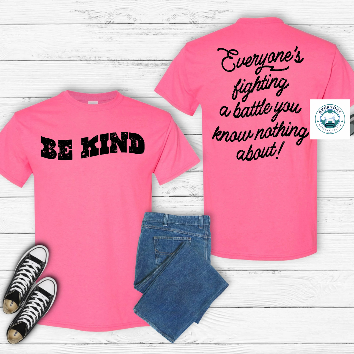 Be Kind Graphic Sweatshirt - Heavyweight In-House Craft | Everyday Customs Co.