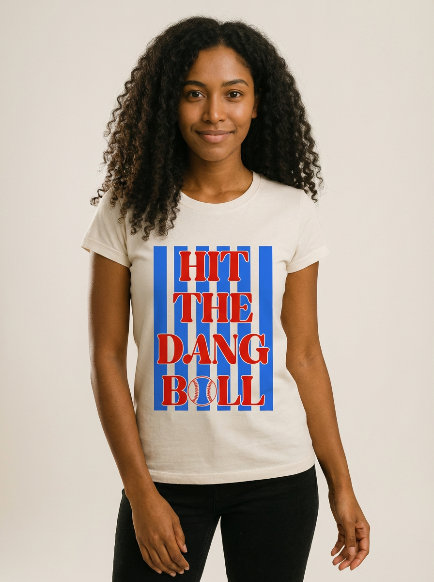 Hit The Dang Ball Baseball Graphic Tee - Crafted for Comfort | Everyday Customs Co.
