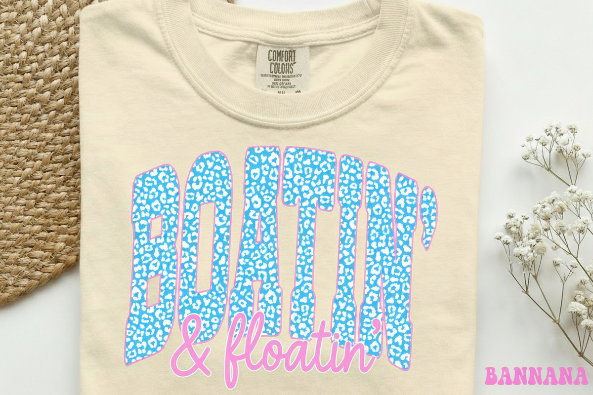 "Boatin & Floatin" Comfort Colors T-Shirt