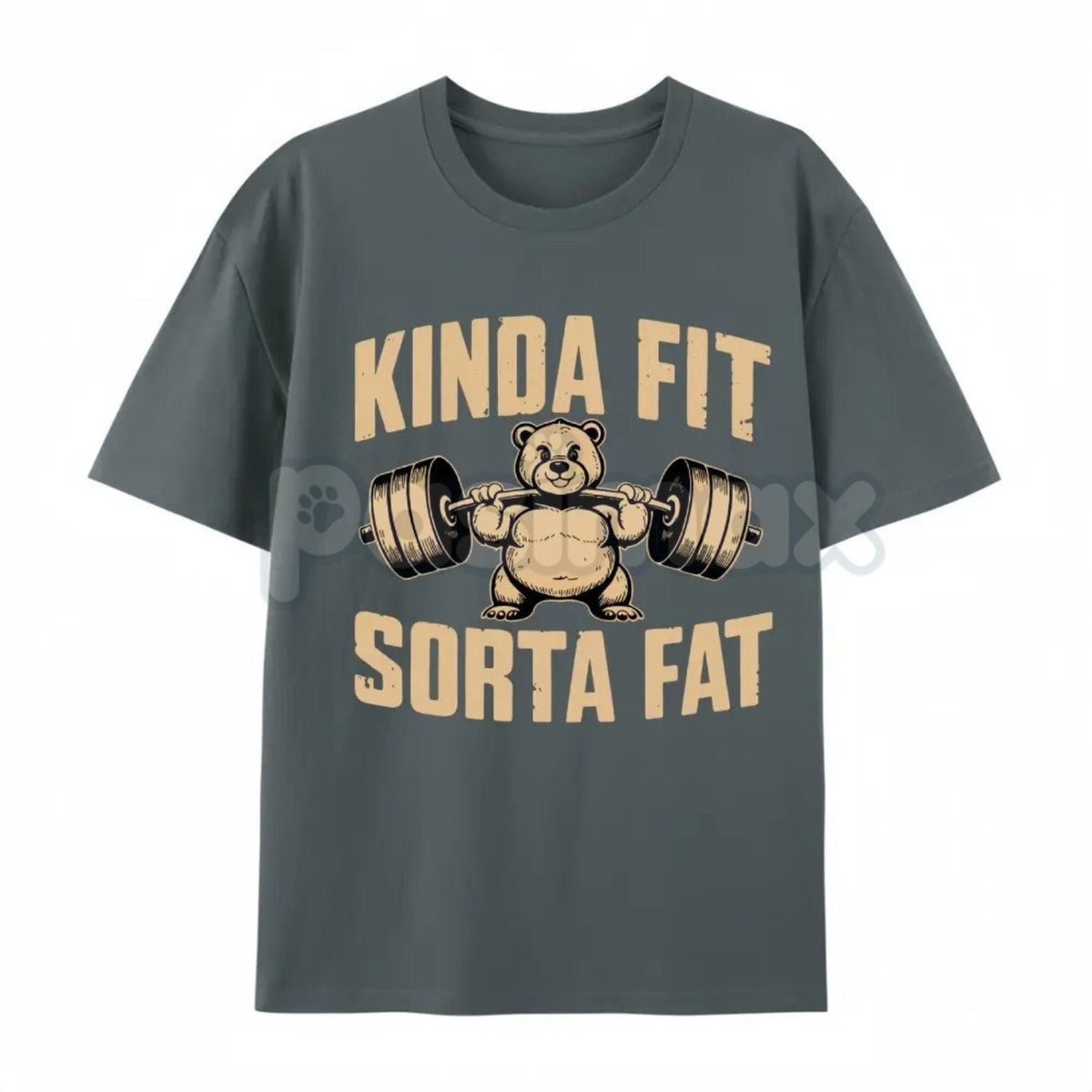 "Kinda Fit Sorta Fart" Funny Gym T-Shirt – Sarcastic Fitness Graphic Tee, Premium 100% Cotton Workout Humor Top, Soft Lived-In Heavyweight Activewear Shirt, Made in USA