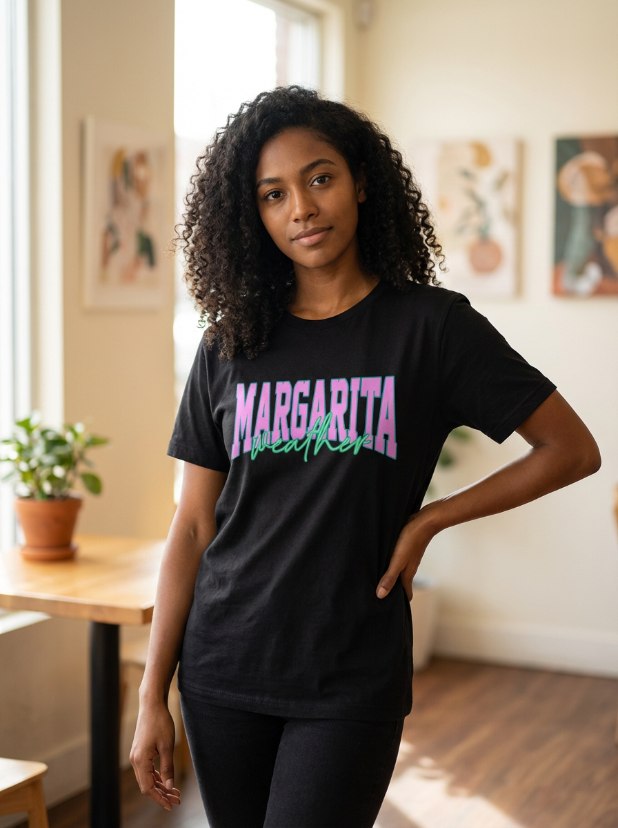 Margarita Weather Graphic Tee - In-House Soft-Spun Cotton | Everyday Customs Co.