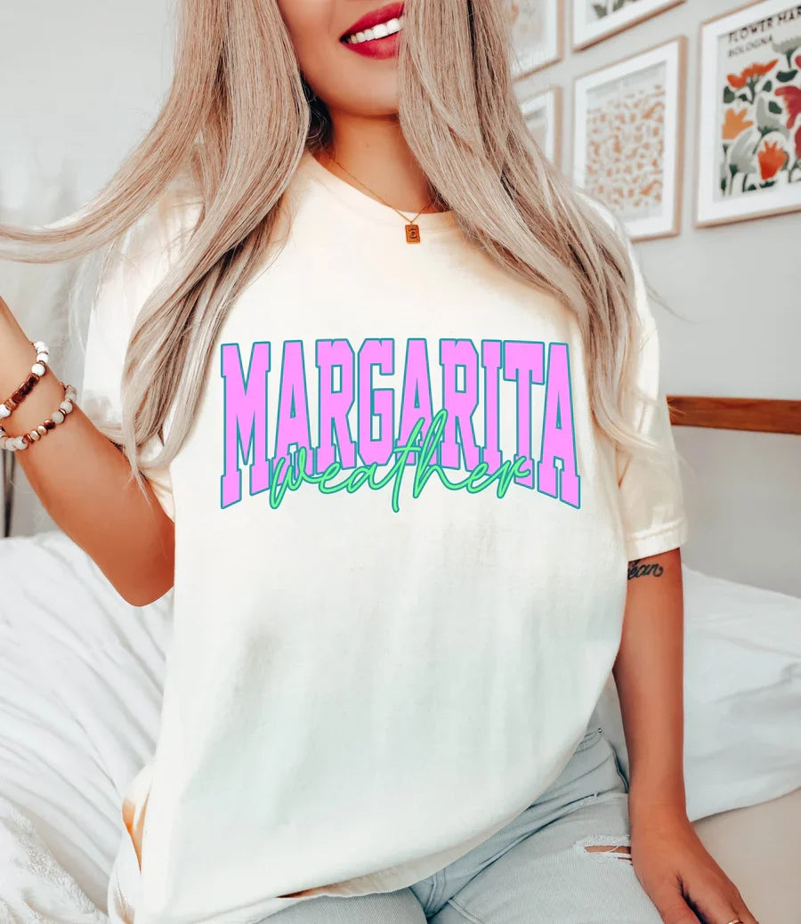 Margarita Weather Graphic Tee - In-House Soft-Spun Cotton | Everyday Customs Co.