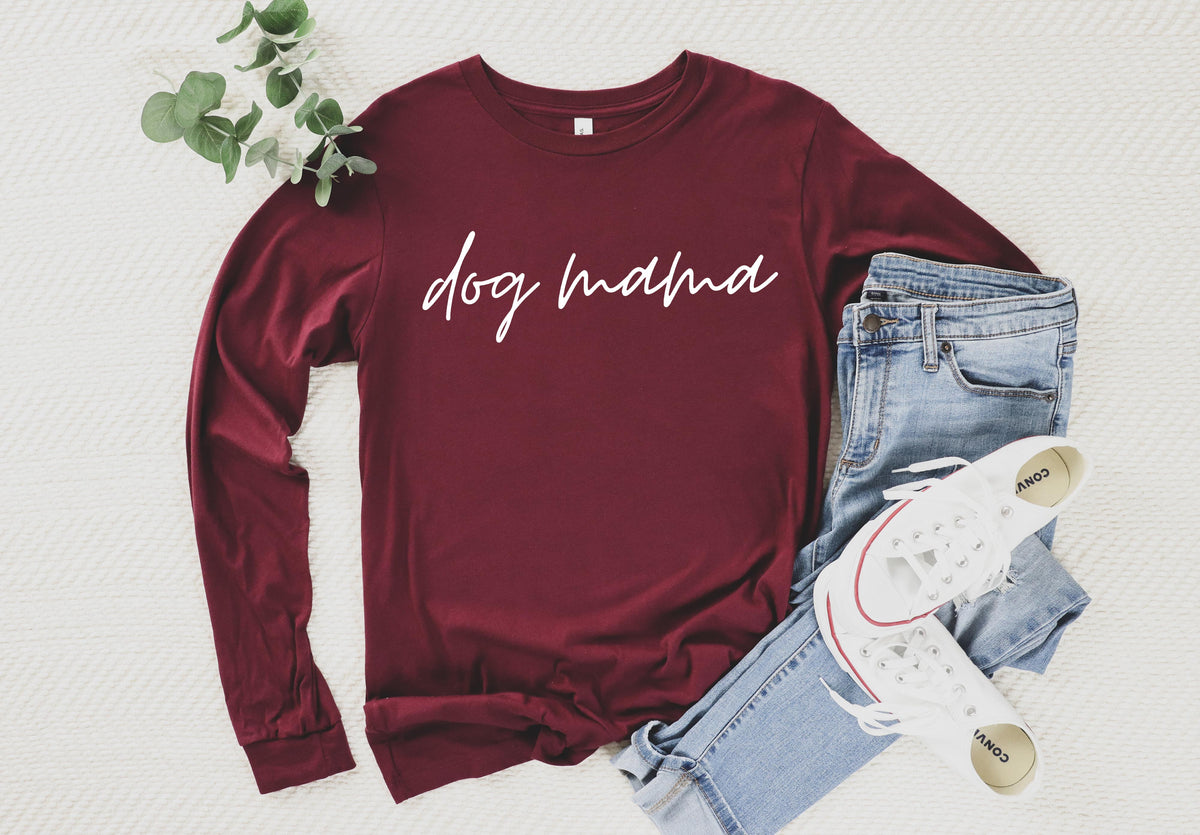 Dog Mom Long Sleeve Tshirt