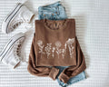 Wildflowers Botanical Garment Dyed Comfort Colors Sweatshirt