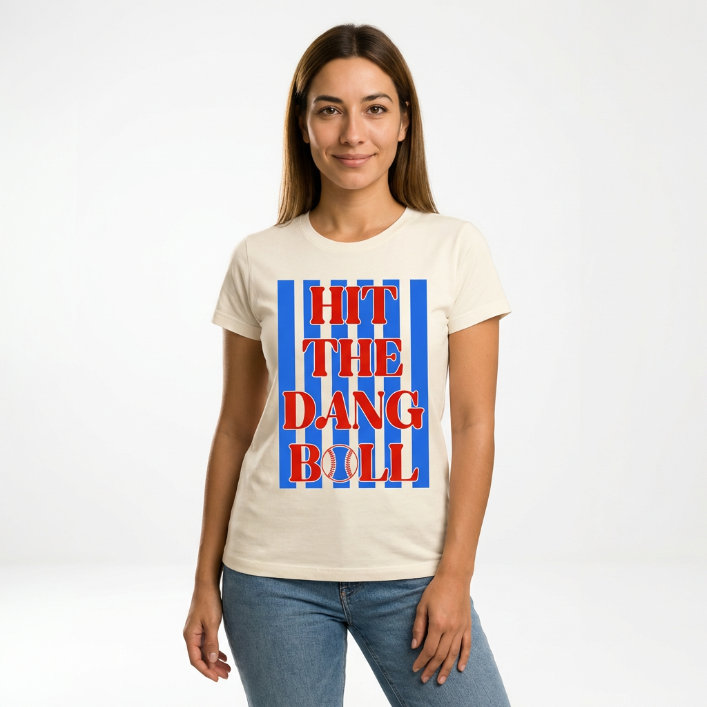 Hit The Dang Ball Baseball Graphic Tee - Crafted for Comfort | Everyday Customs Co.