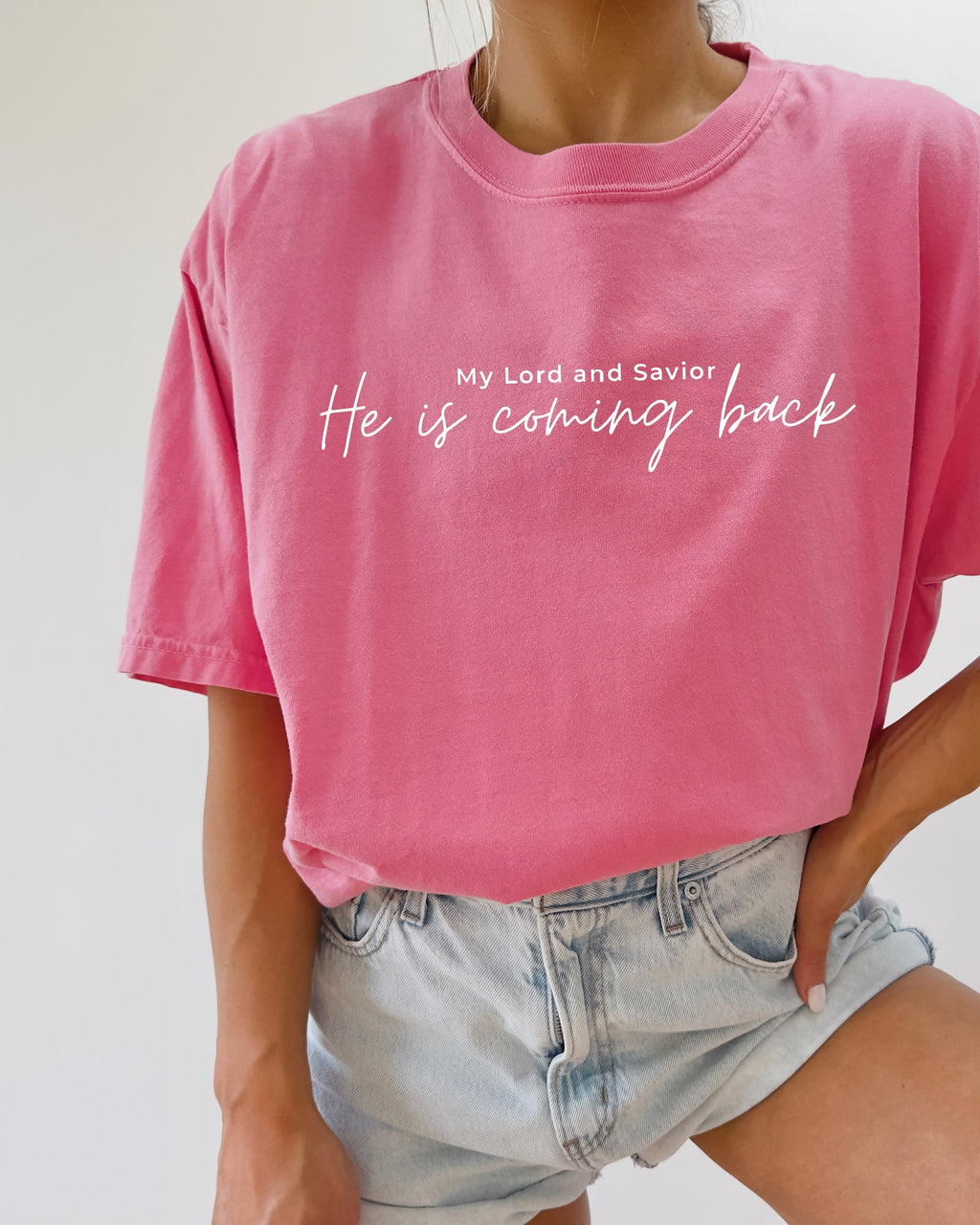 He is coming back Christian Comfort Colors T Shirt
