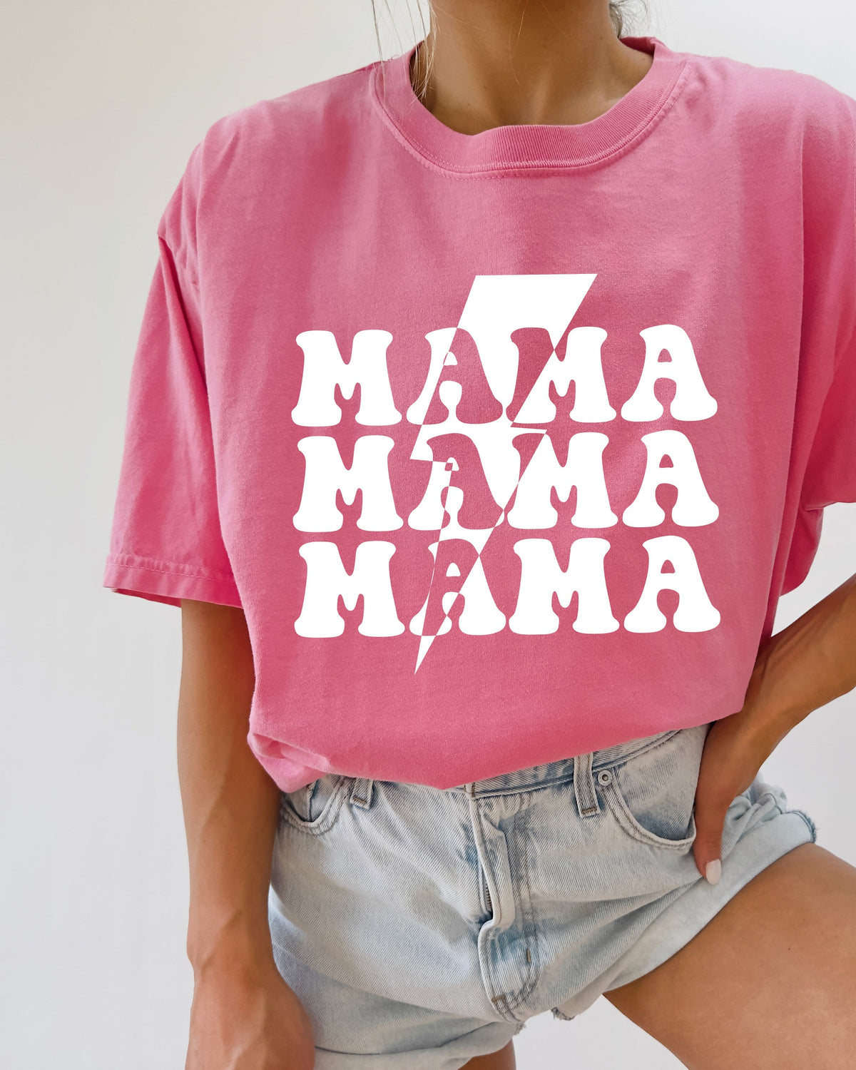 Mama Lightning Comfort Colors T Shirt
