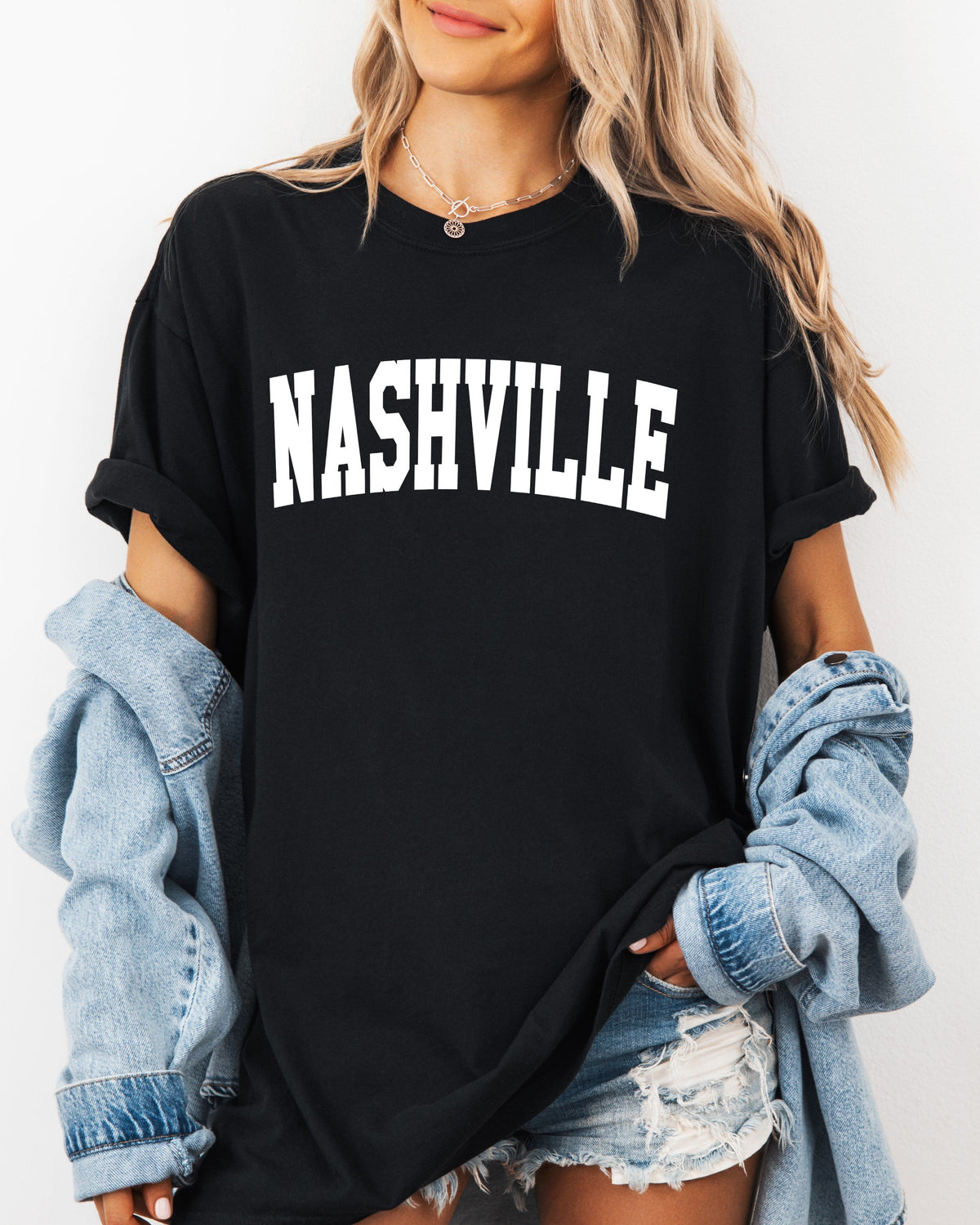 Nashville City Comfort Colors T-Shirt – Garment-Dyed Vintage Travel Graphic Tee