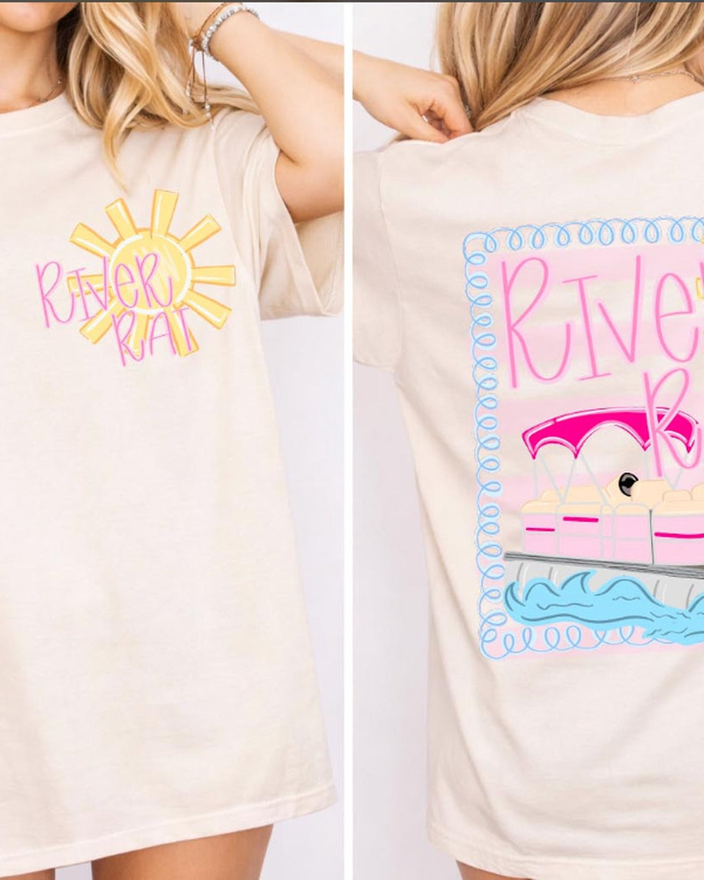 River Rat Pocket & Back Print Tee