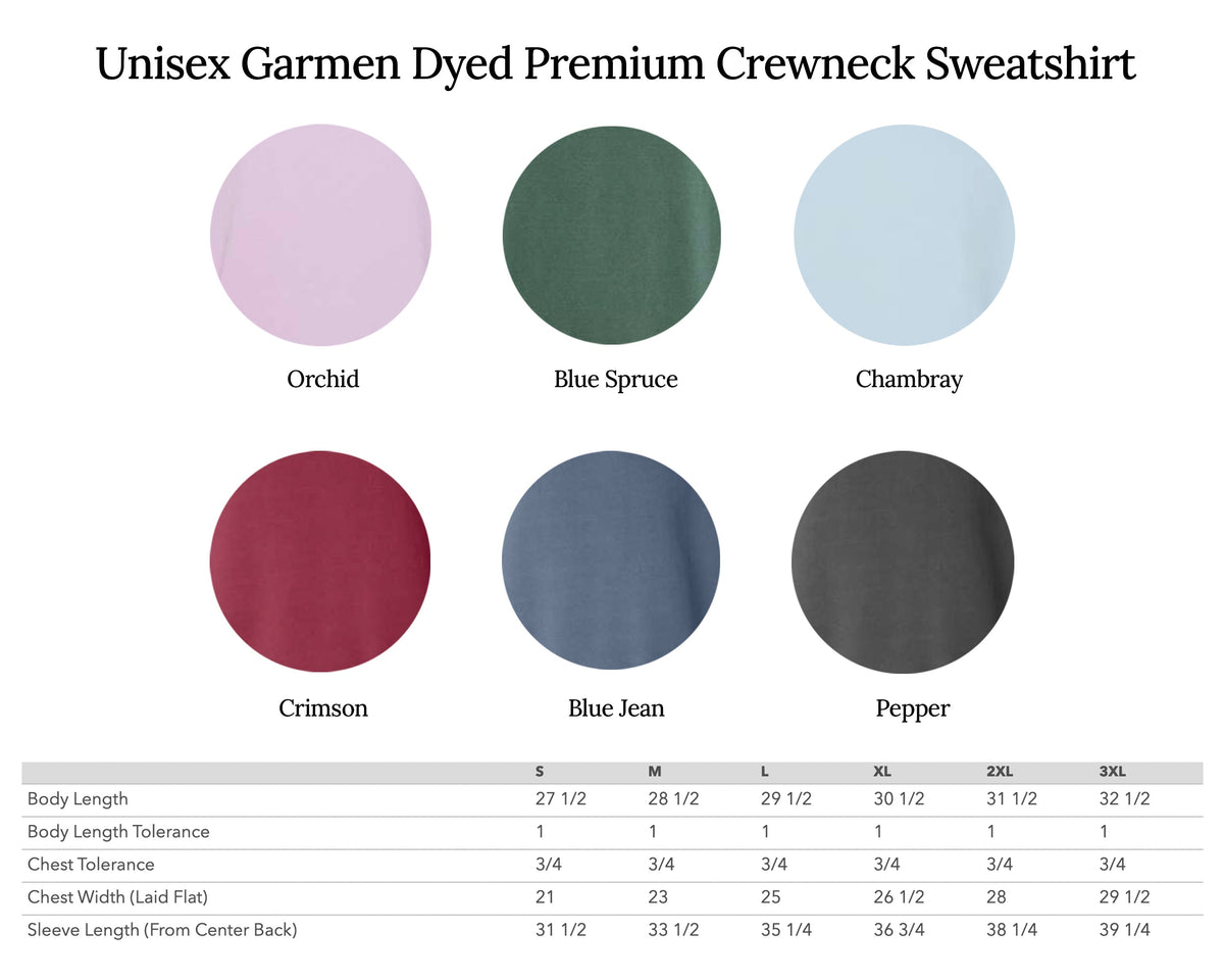 Pumpkin, Turkey, Apple Cider, Fall things Garment Dyed Comfort Colors Sweatshirt | Thanksgiving