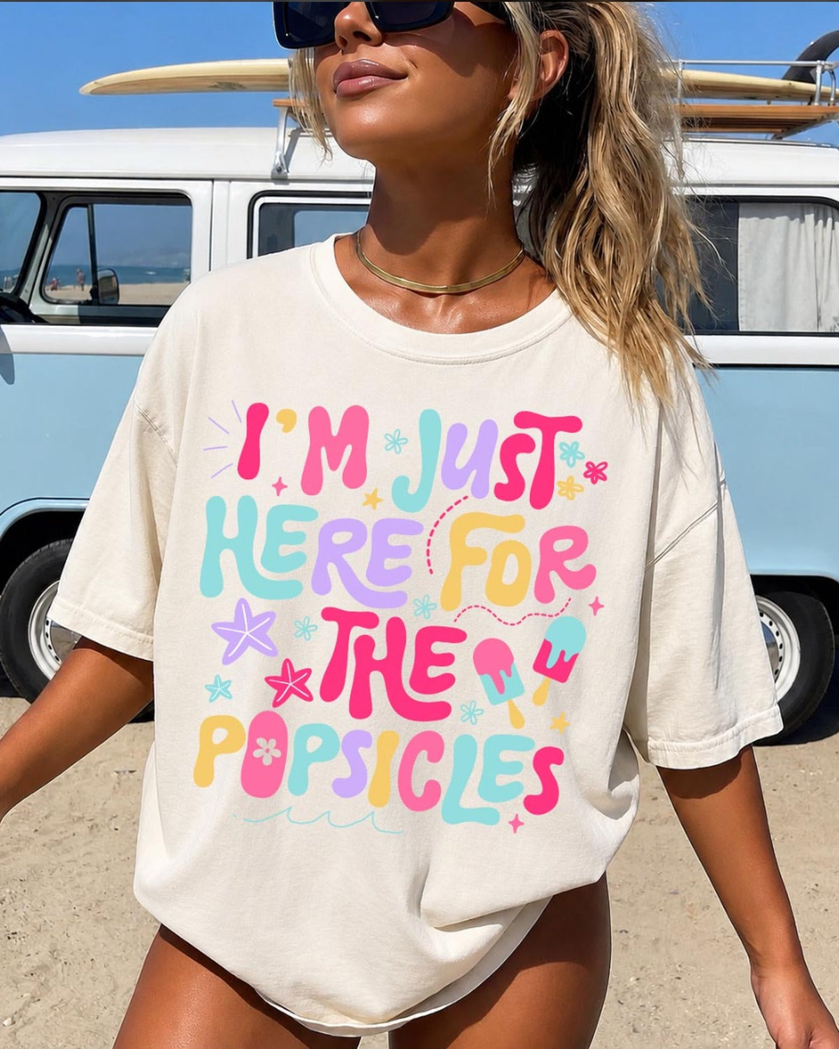 Im Just Here for the Popsicles Tee