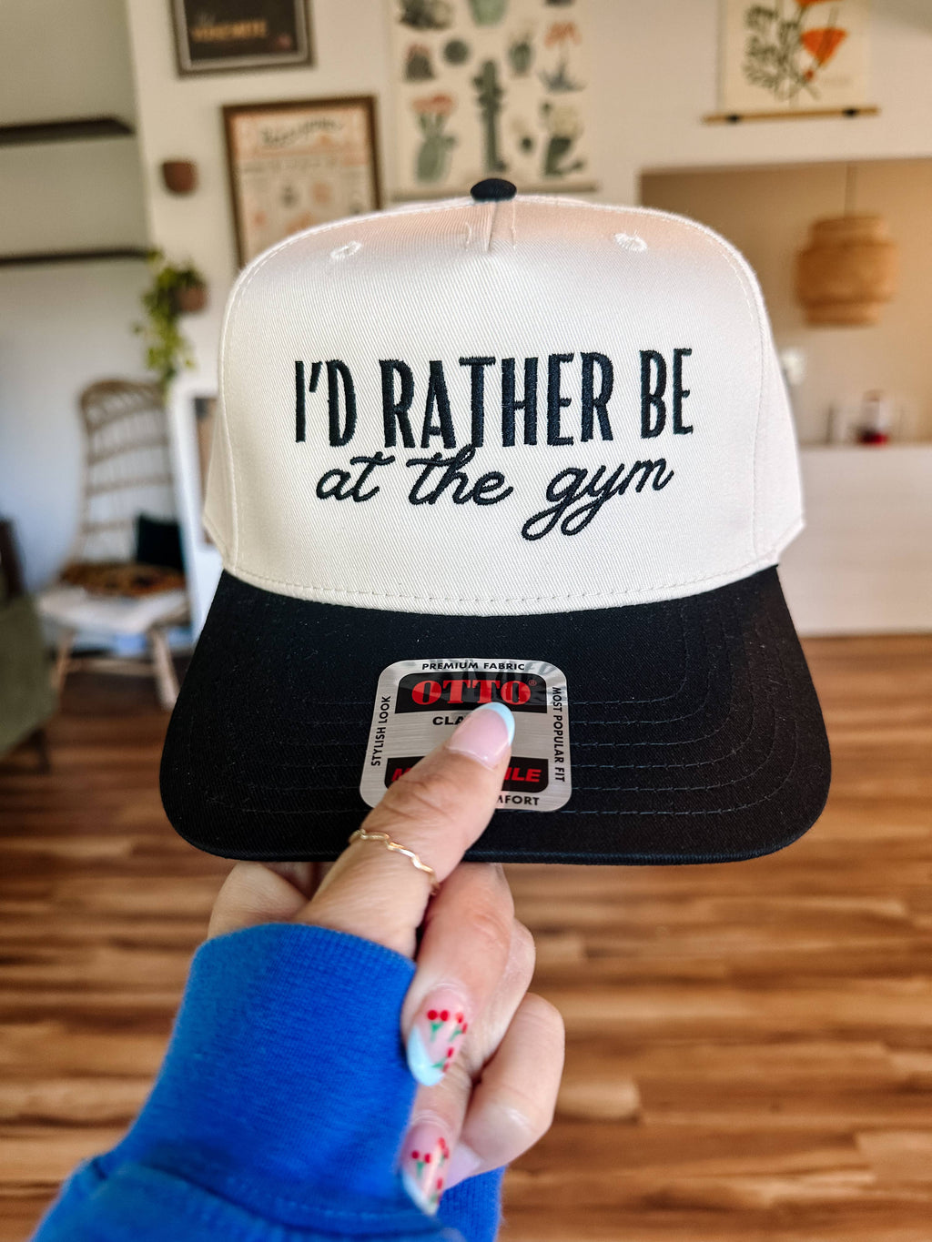 I'd Rather Be At The Gym Embroidered Hat