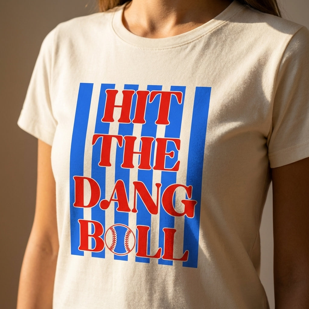 Hit The Dang Ball Baseball Graphic Tee - Crafted for Comfort | Everyday Customs Co.