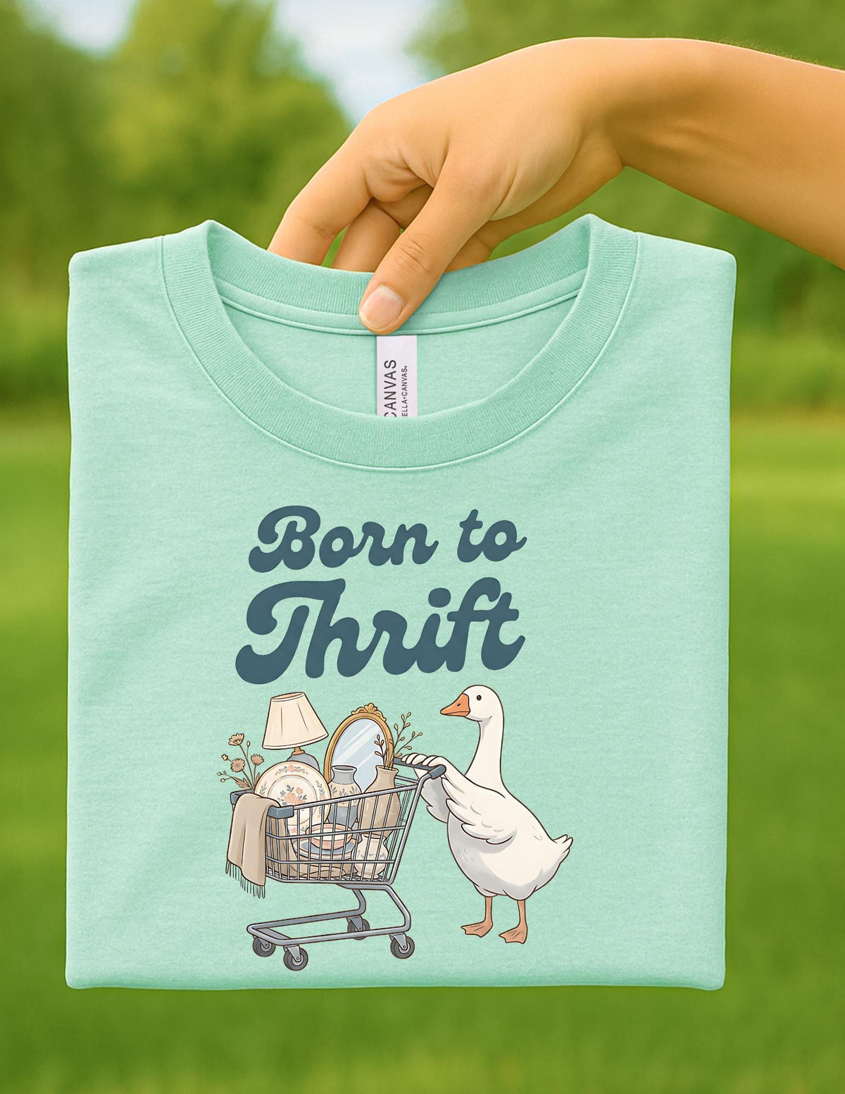 Funny Goose Thrifting Graphic Tee - Soft Bella Canvas Shirt | Everyday Customs Co.