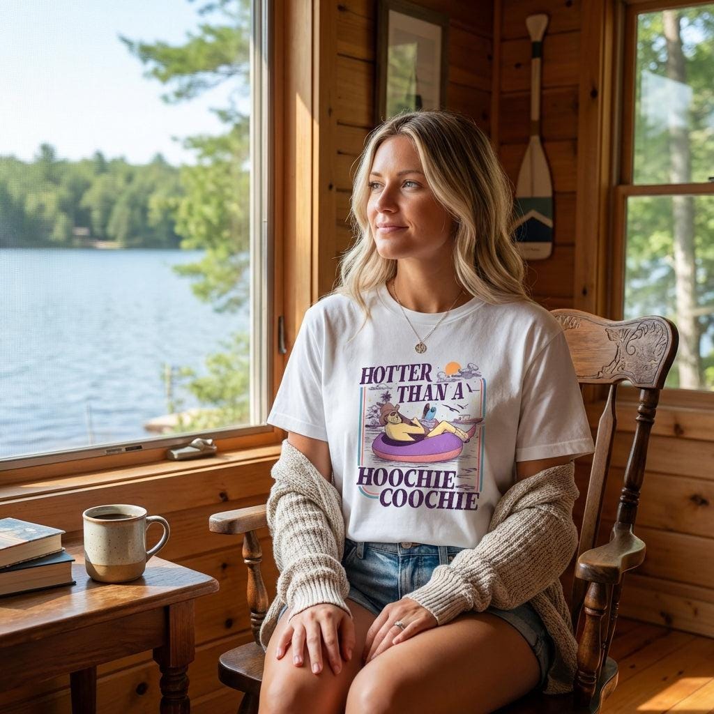 Retro Lake Graphic Tee - Crafted for Summer Weekends | Everyday Customs Co.