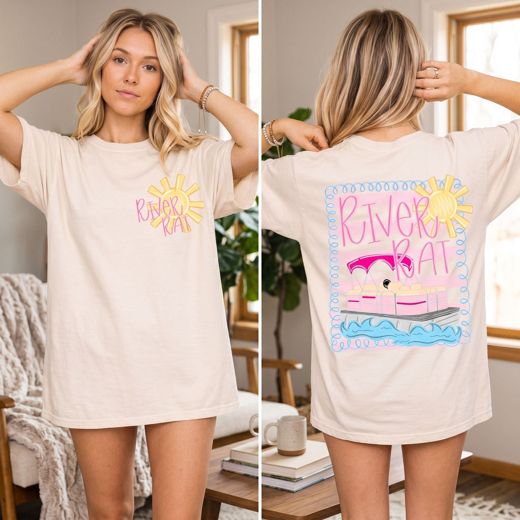 River Rat Pocket & Back Print Tee