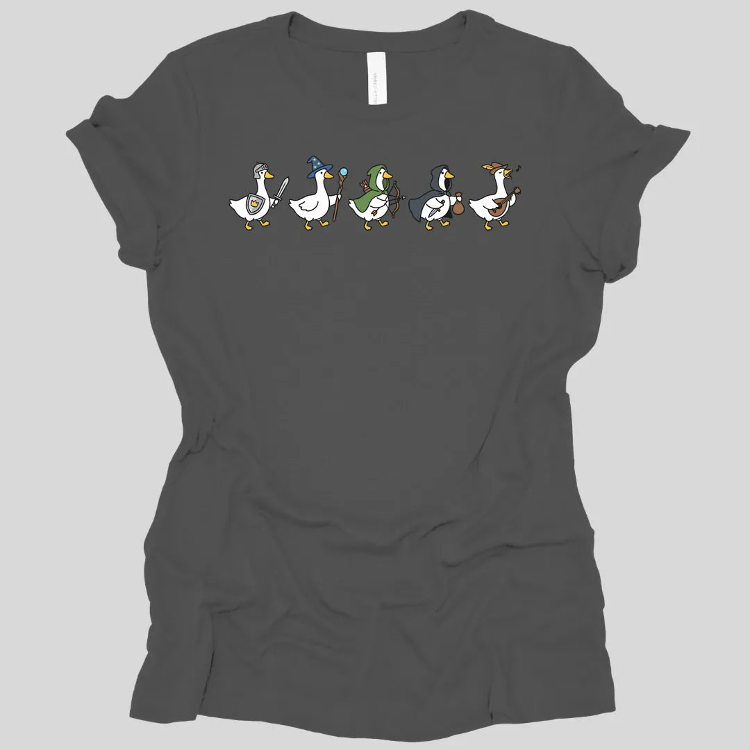 Silly Goose Adventurers Funny D&D Women's T-shirt