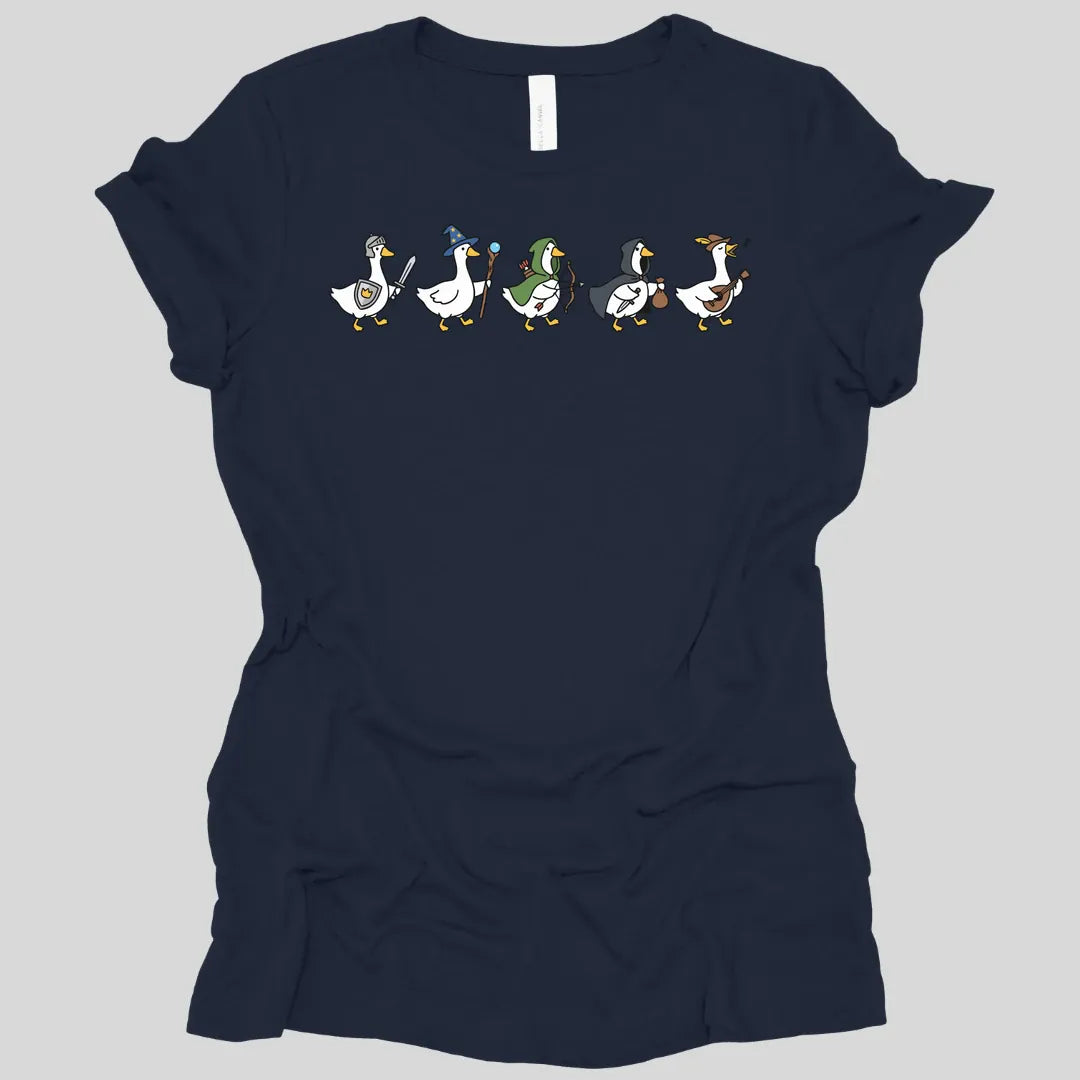 Silly Goose Adventurers Funny D&D Women's T-shirt