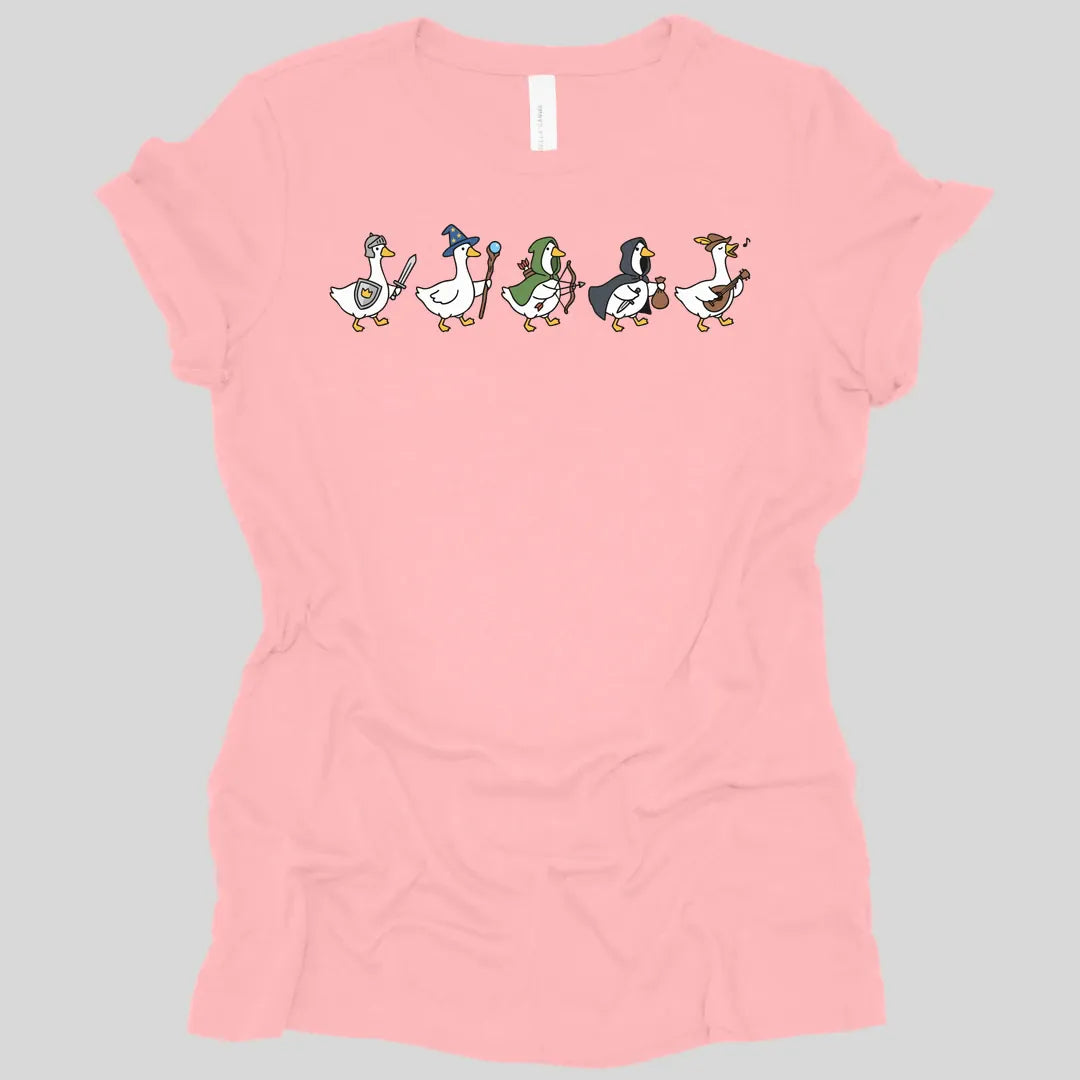Silly Goose Adventurers Funny D&D Women's T-shirt