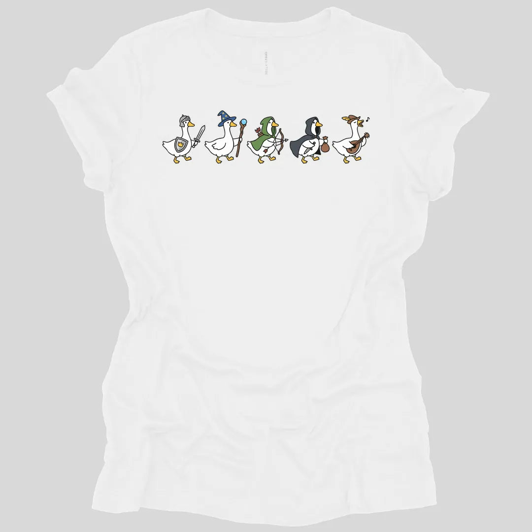 Silly Goose Adventurers Funny D&D Women's T-shirt
