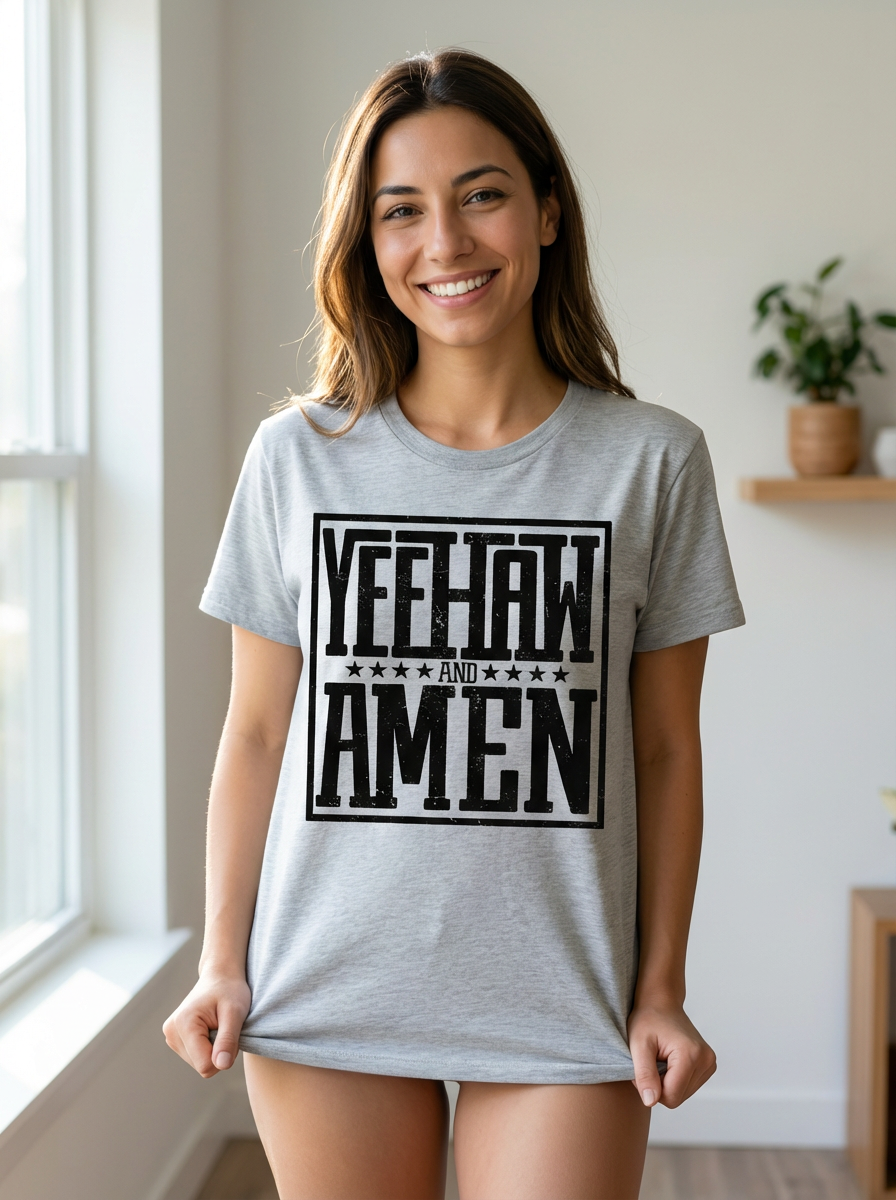 YeeHaw and Amen Tee