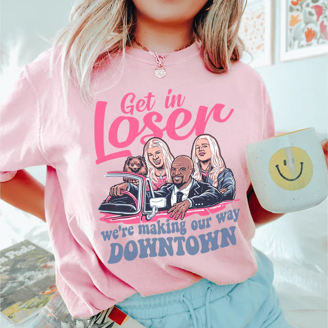 Funny Movie Comedy Parody Graphic Tee – \"We're Making Our Way Downtown\"